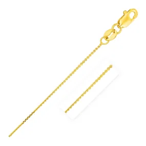 14k Yellow Gold Cable Link Chain