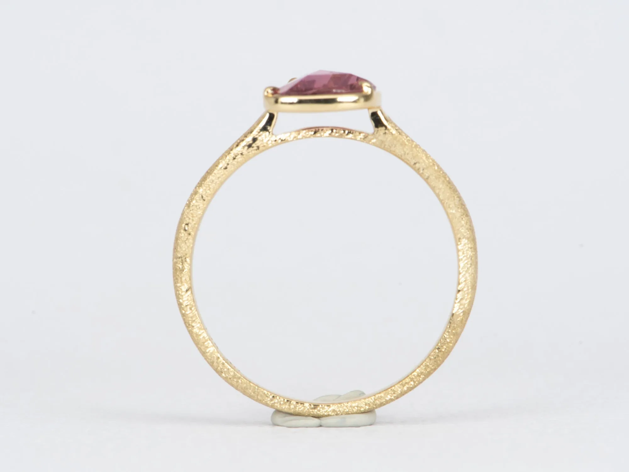 1.26ct GIA-Certified Natural Pink Sapphire Stacking Ring