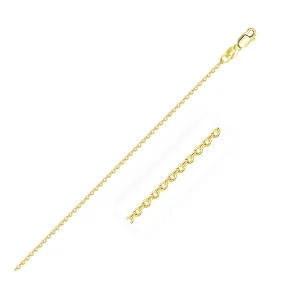 18k Yellow Gold 1.1mm Cable Chain - rx95886-16