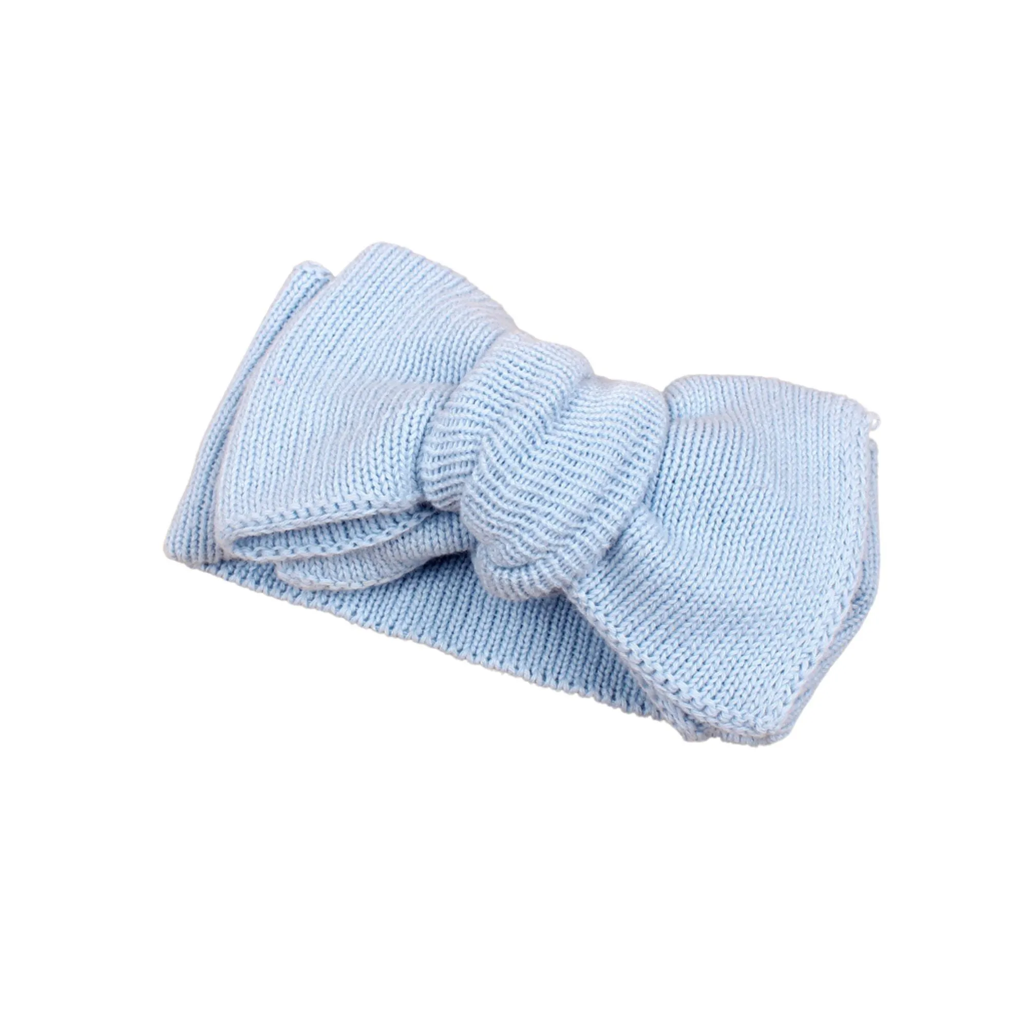 Baby Toddler Big Bow Ariel Headwrap Soft Chocolate