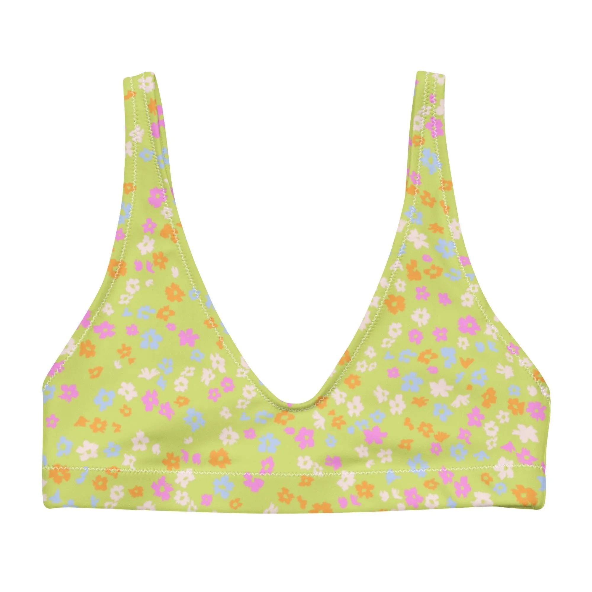 Lime Colada Eco Padded Bikini Top