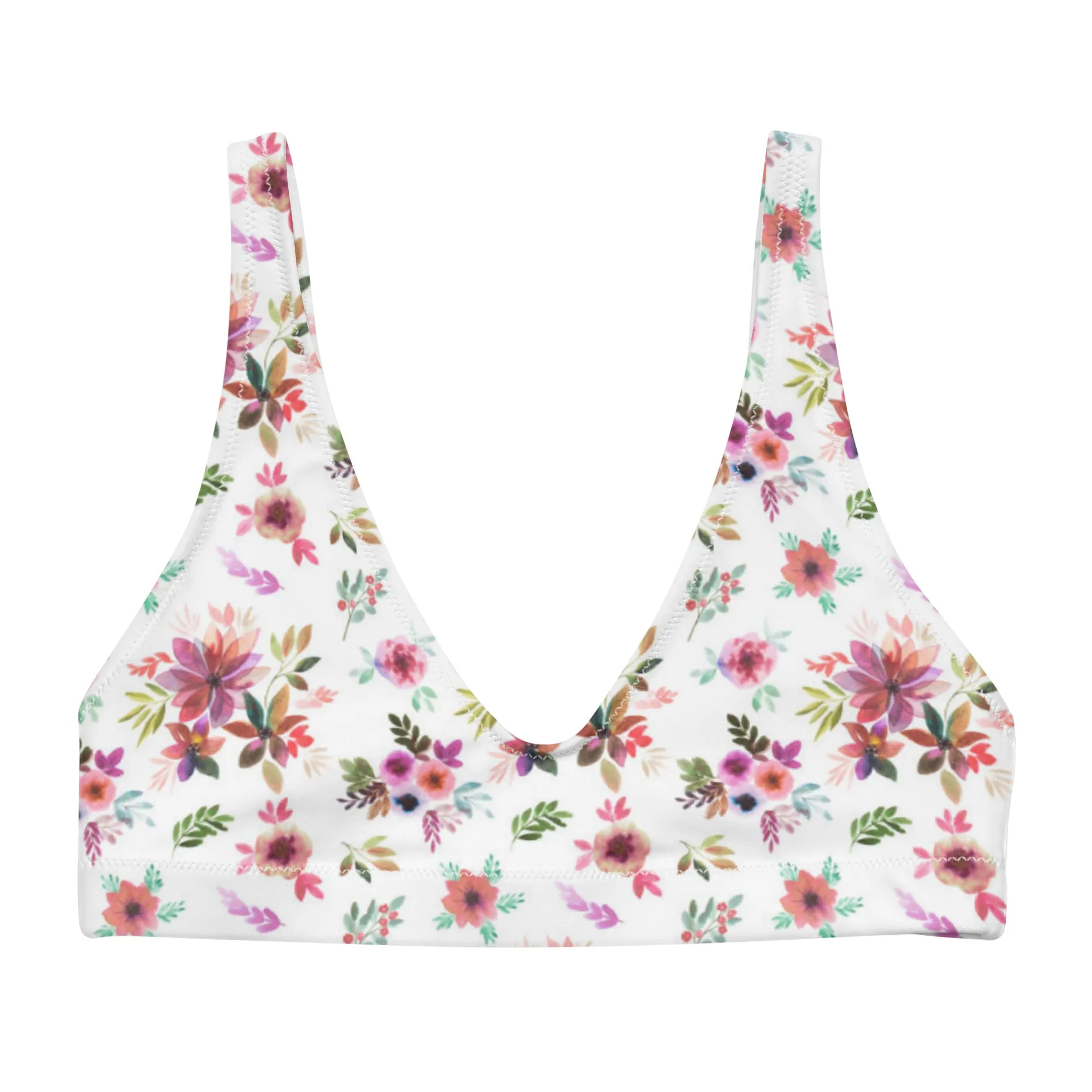 Paris Bloom Eco Padded Bikini Top