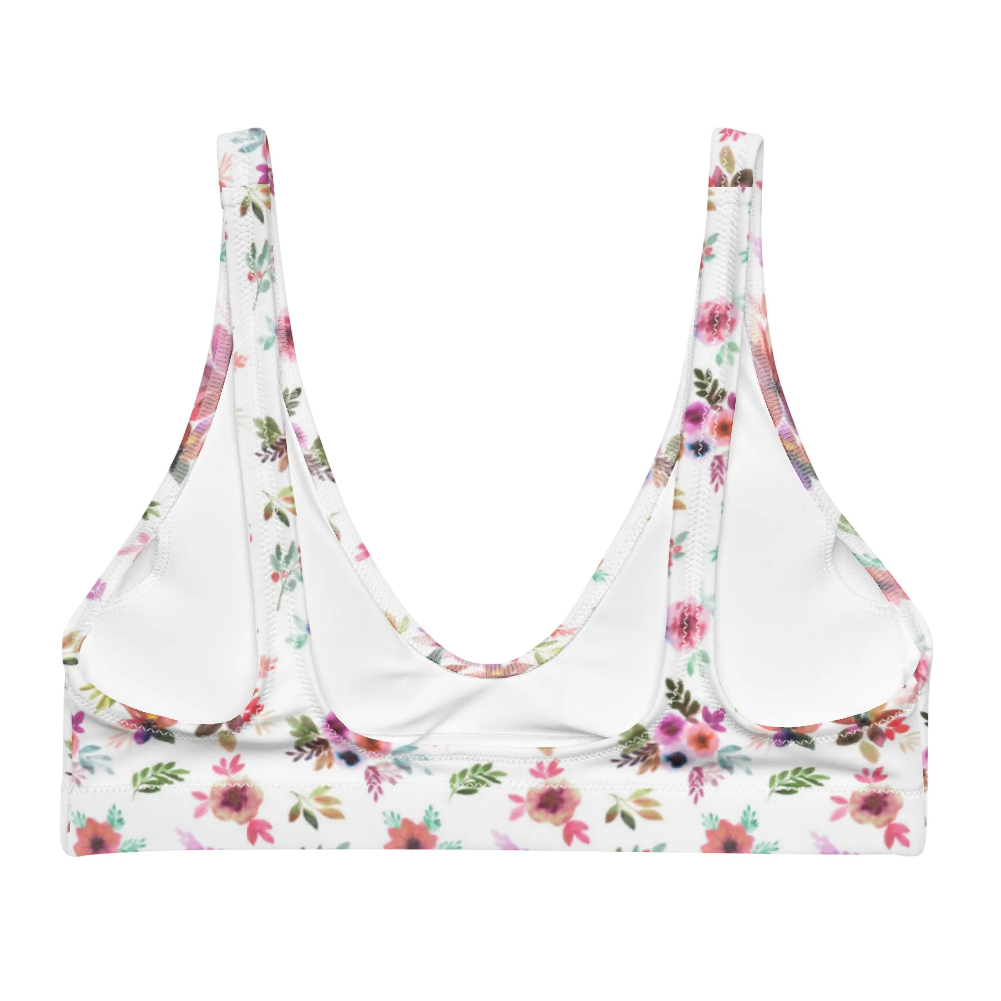 Paris Bloom Eco Padded Bikini Top