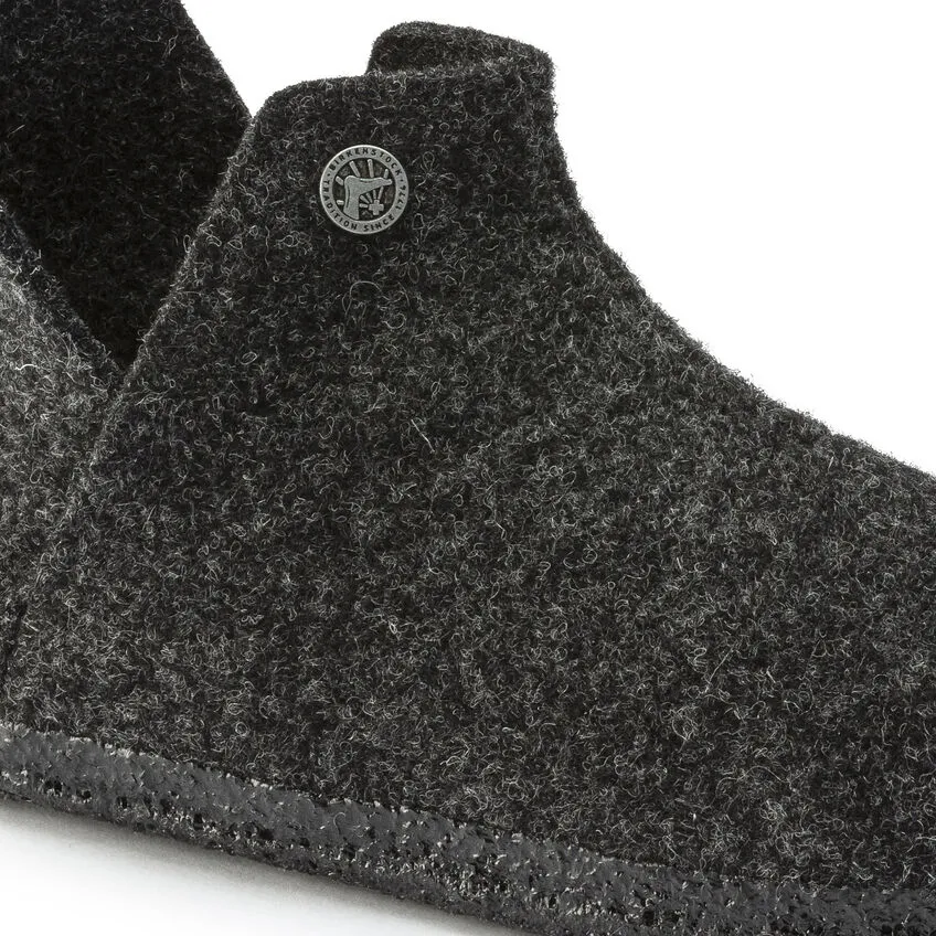 Birkenstock Unisex Andermatt Shearling Slippers - Anthracite **Narrow Width**