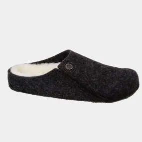 Anthracite Shearling Zermatt Slippers by Birkenstock