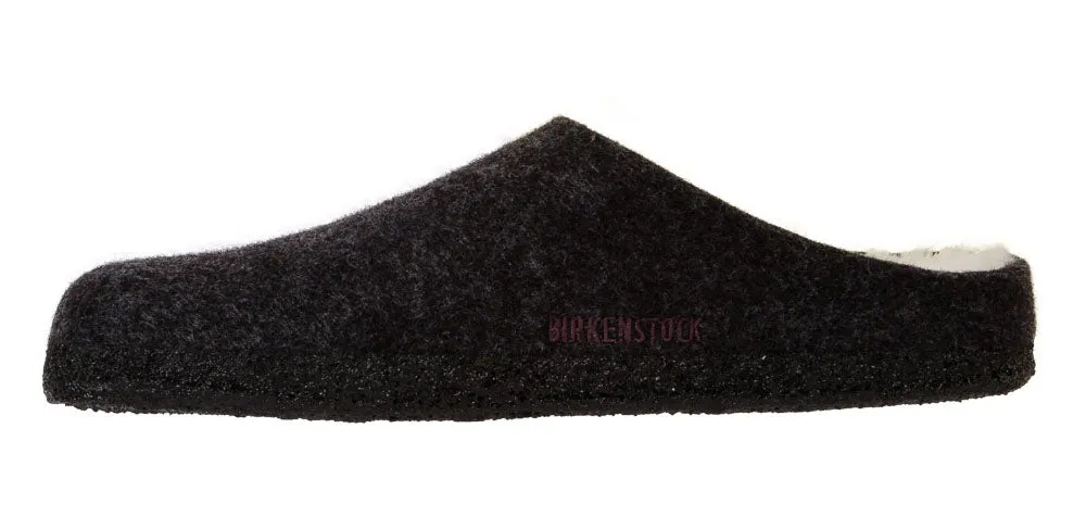 Anthracite Shearling Zermatt Slippers by Birkenstock