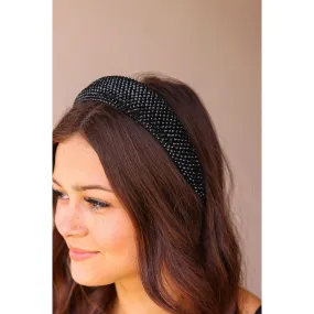 Black Headband with Bling