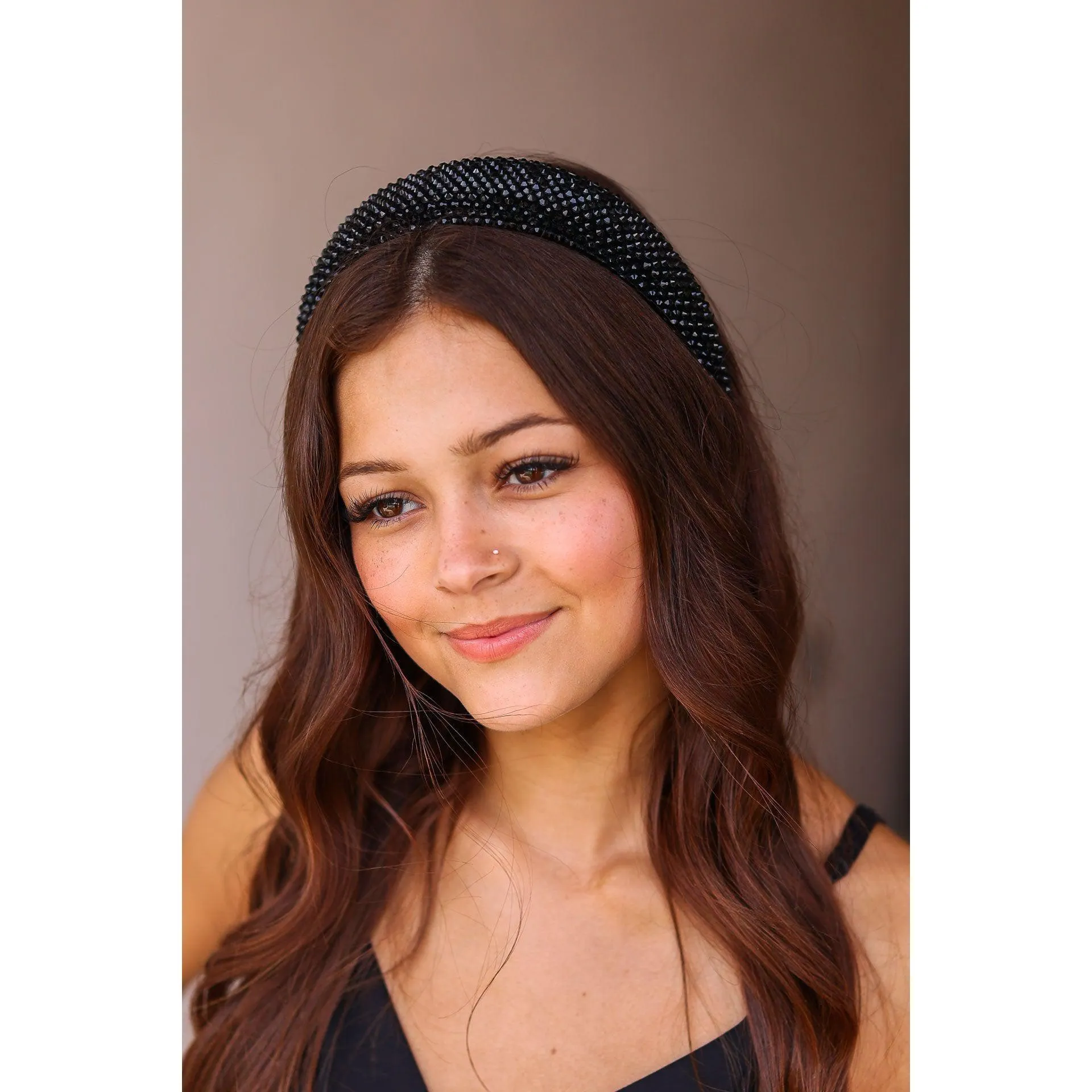 Black Headband with Bling