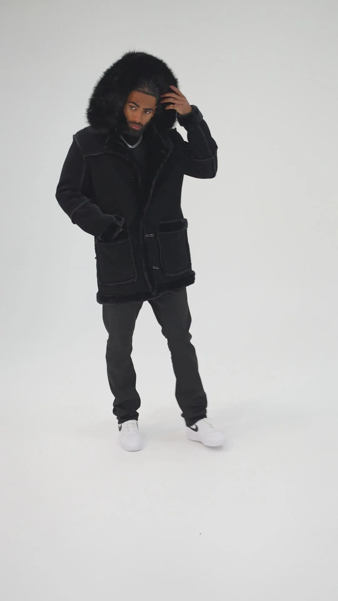 Black Denali Shearling Jacket