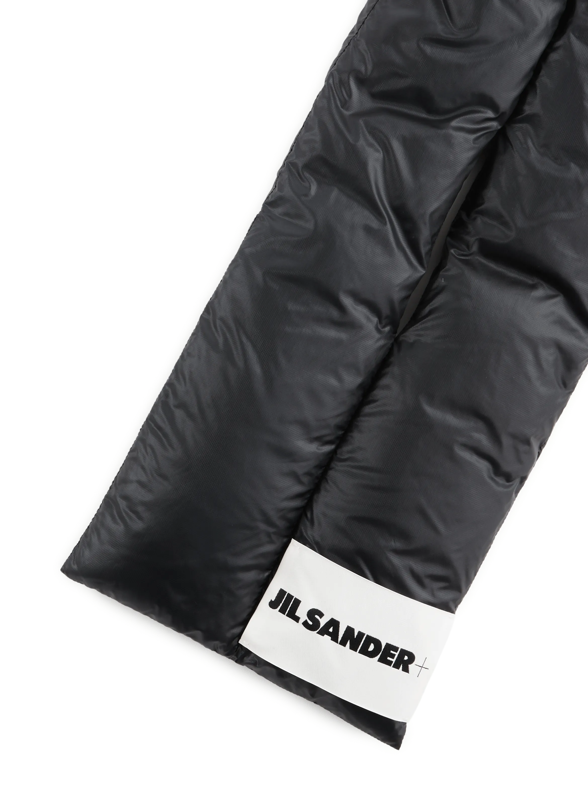 Black Jil Sander Goose Feather Down Scarf