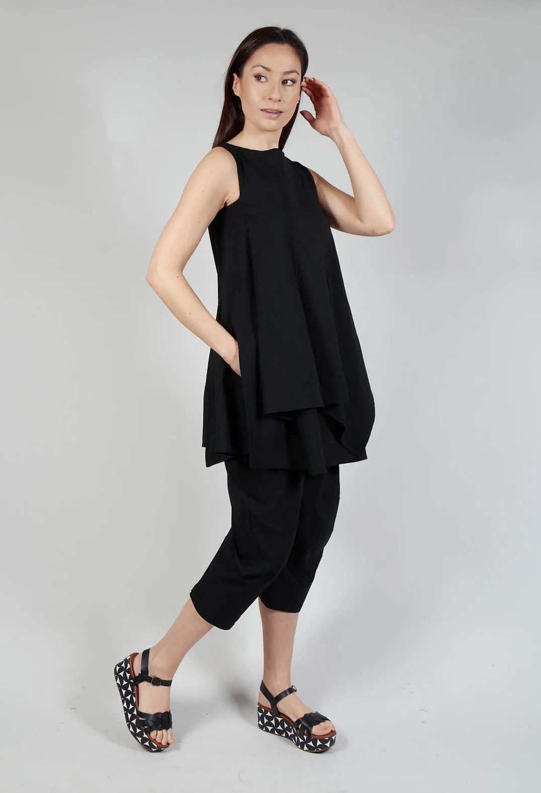 Black Pulp Fiction Tunic Top