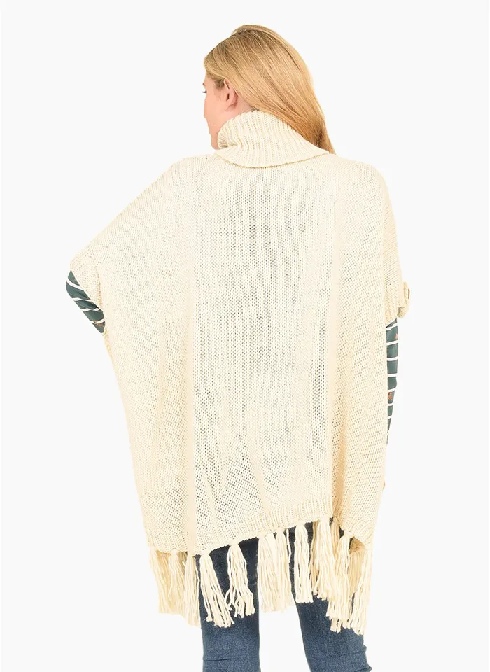 Brakeburn Cable Knit Poncho