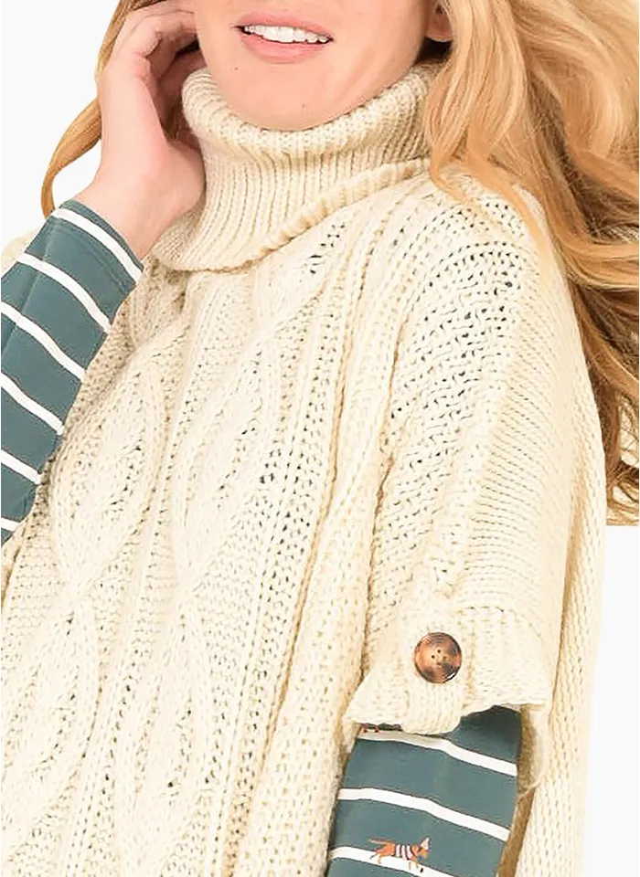 Brakeburn Cable Knit Poncho