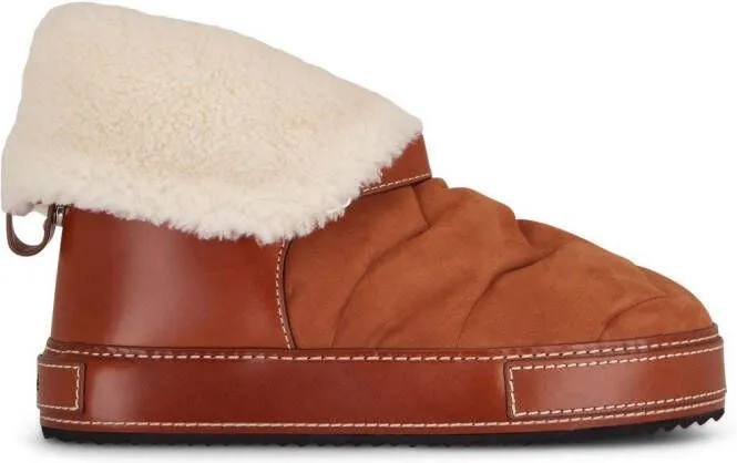 Brown Chloé Maxie Shearling Boots