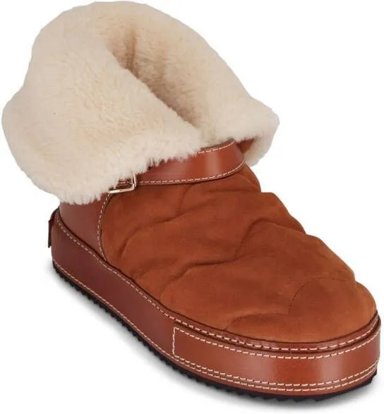 Brown Chloé Maxie Shearling Boots