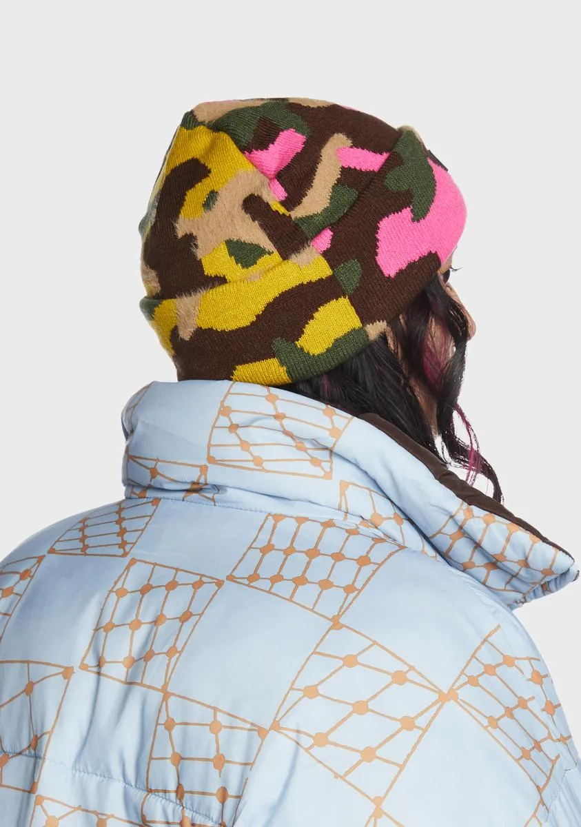 Camo Knit Beanie