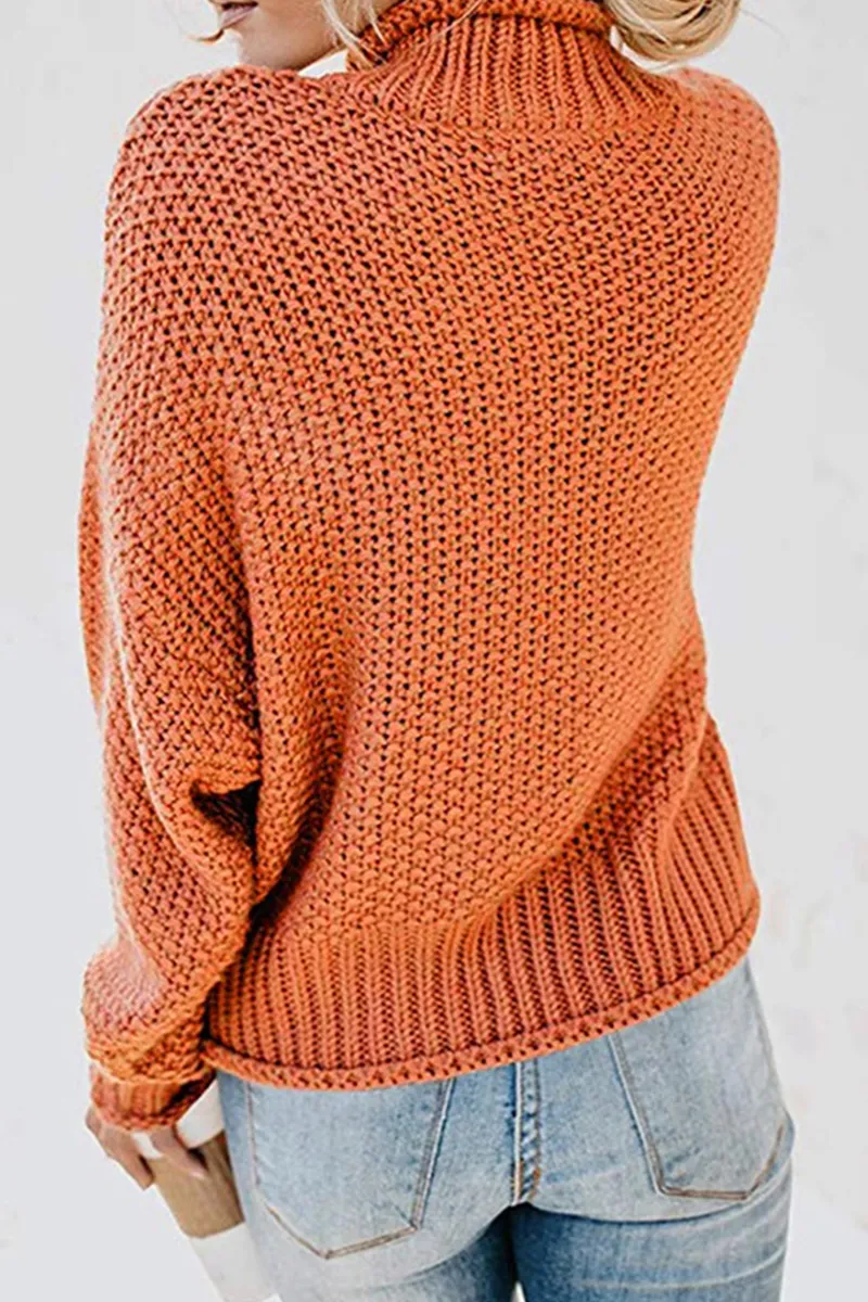 Casual Solid Half A Turtleneck Tops in 9 Colors