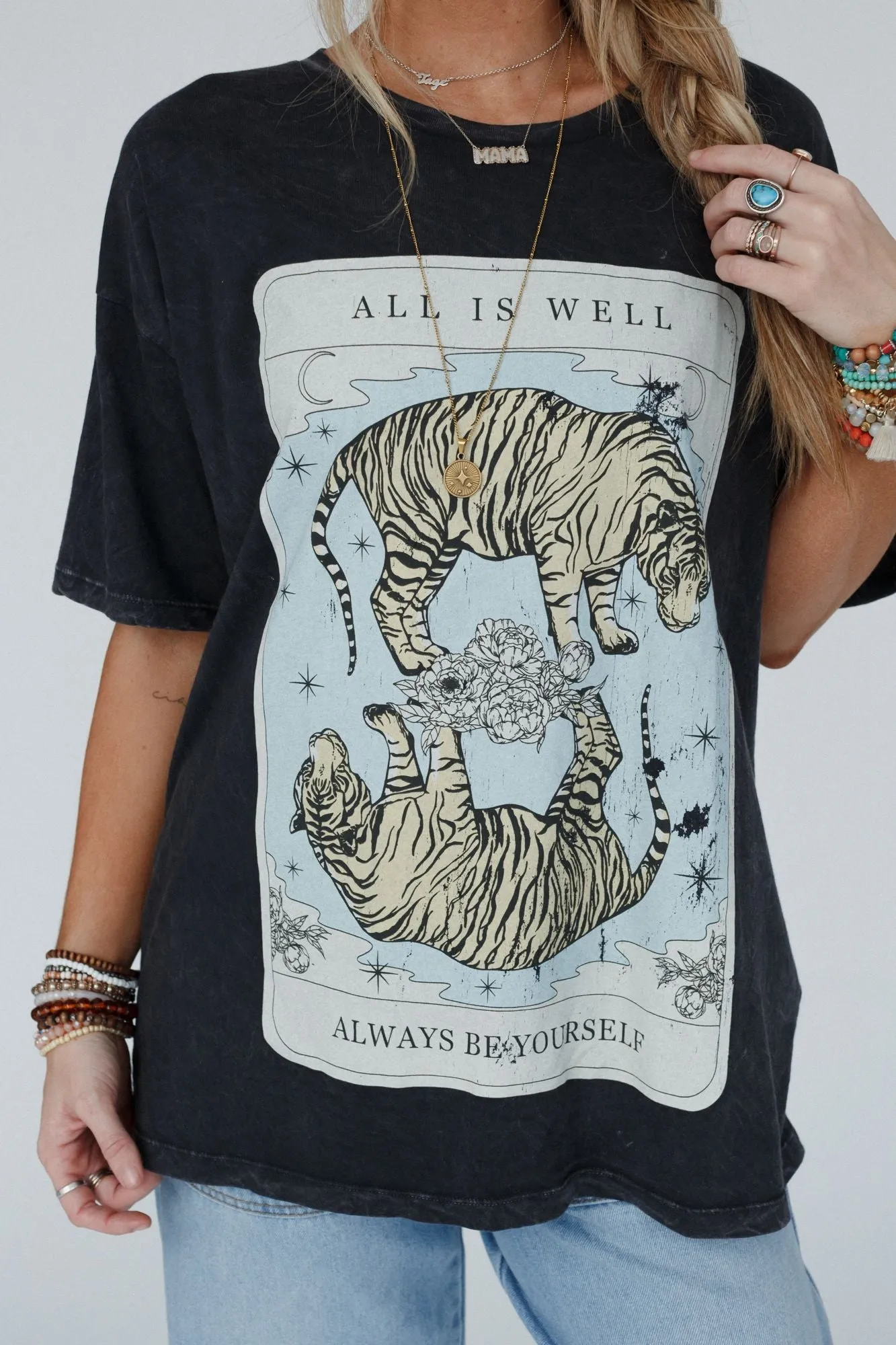 Charcoal Tiger Graphic Tee