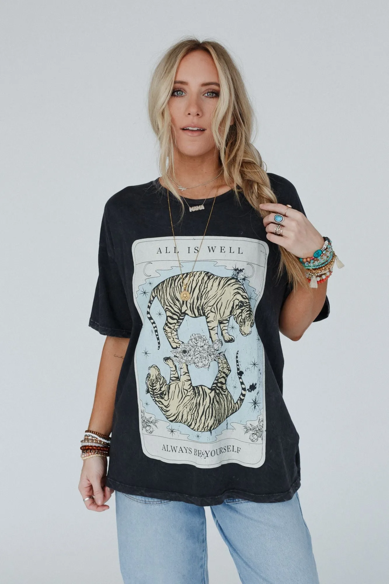 Charcoal Tiger Graphic Tee