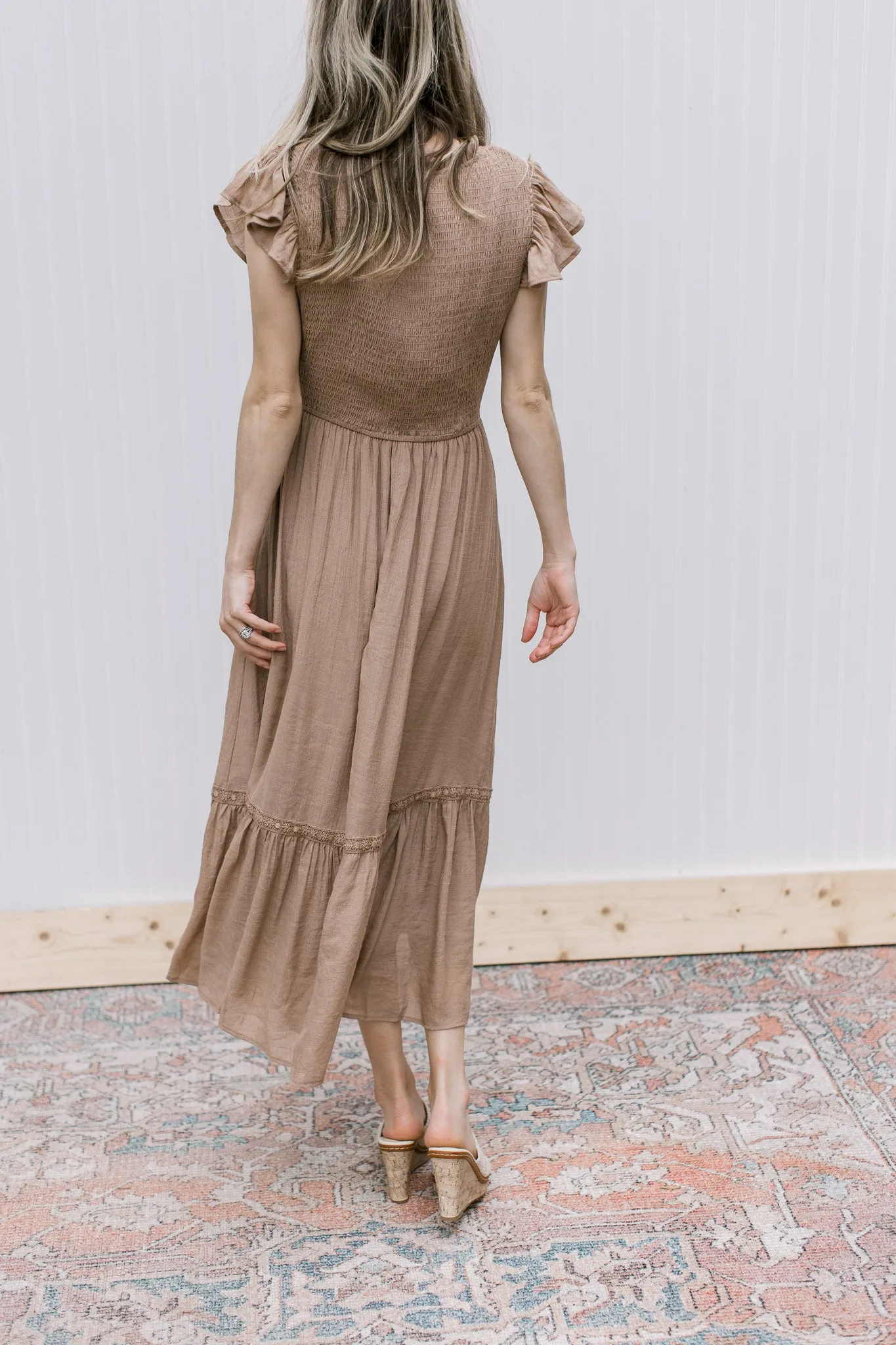 Chocolate Truffle Midi Dress