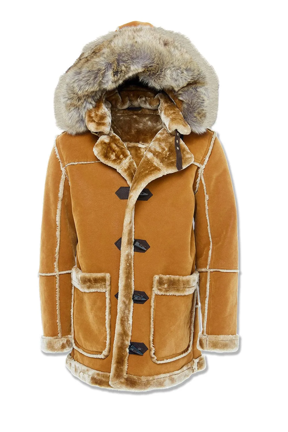 Cognac Denali Shearling Jacket