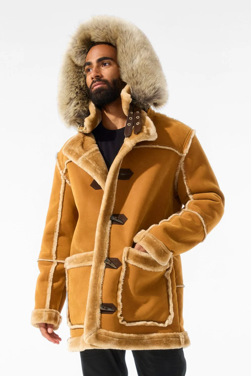 Cognac Denali Shearling Jacket