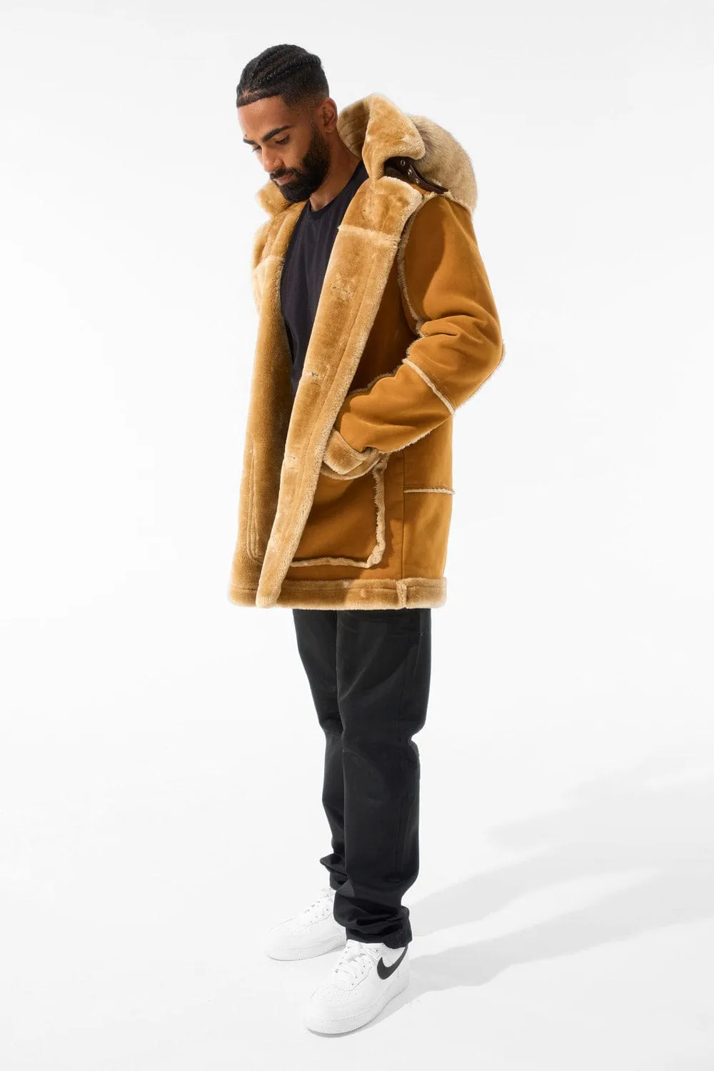 Cognac Denali Shearling Jacket