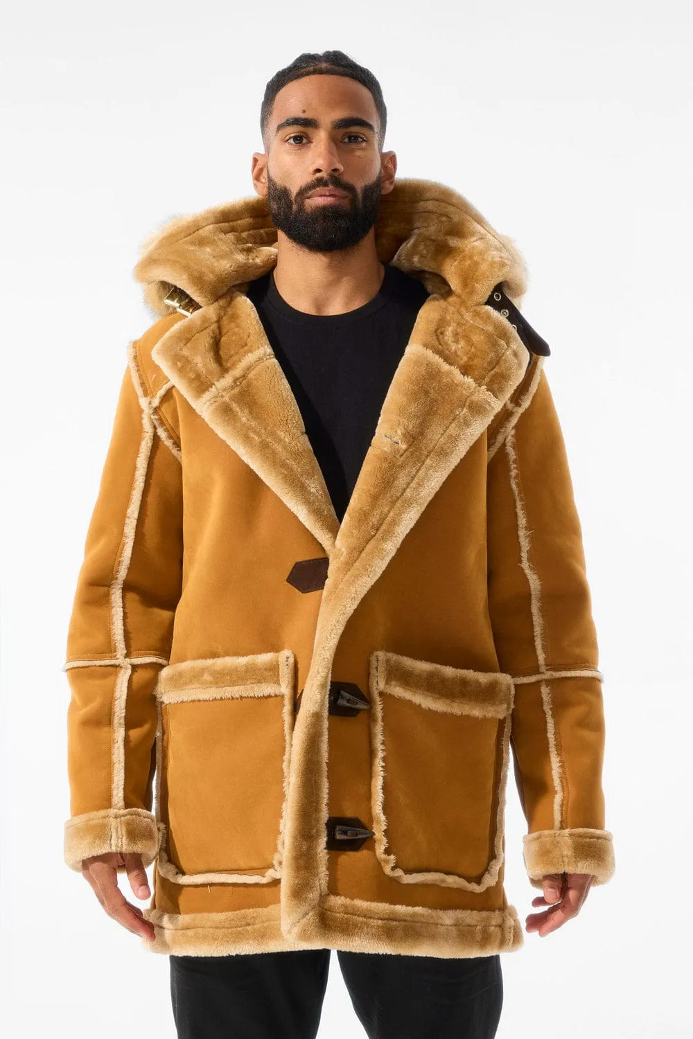 Cognac Denali Shearling Jacket