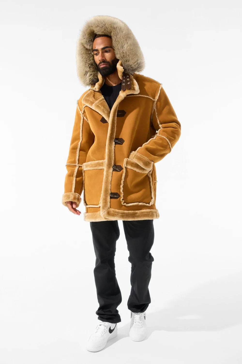 Cognac Denali Shearling Jacket