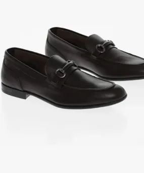 Corneliani Cc Collection Textured Leather Loafers