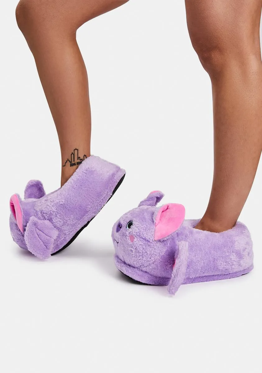 Cozy Bat Baby Slippers