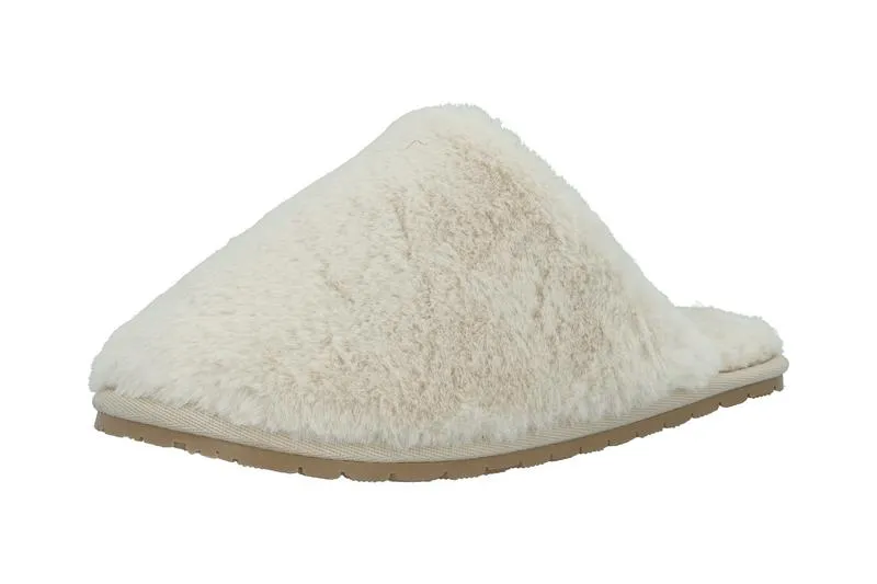 Creme Biagloria Fur Slippers