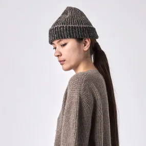 Dark Stripes Alpaca Beanie 7115 By Szeki Woman