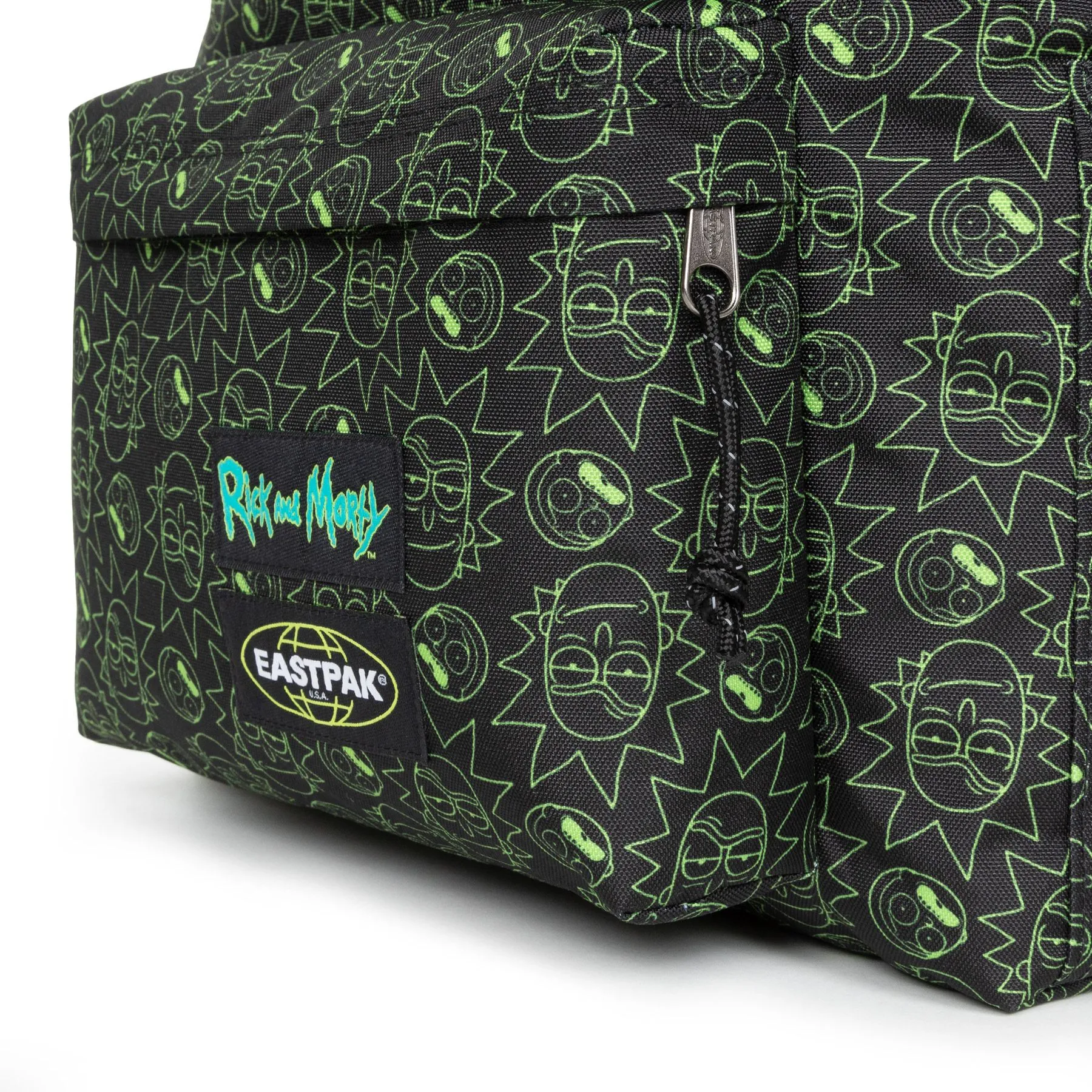 Black SAC EASTPAK DAY PAK'R with Rick & Morty Design