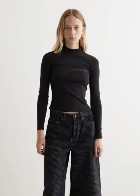 Eckhaus Latta Lapped Baby Turtleneck Tops