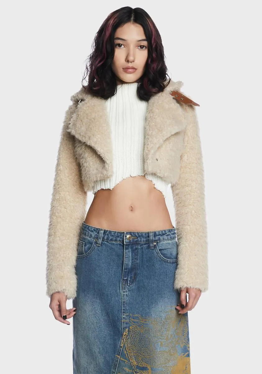 Feel Like Fall Shearling Jacket-