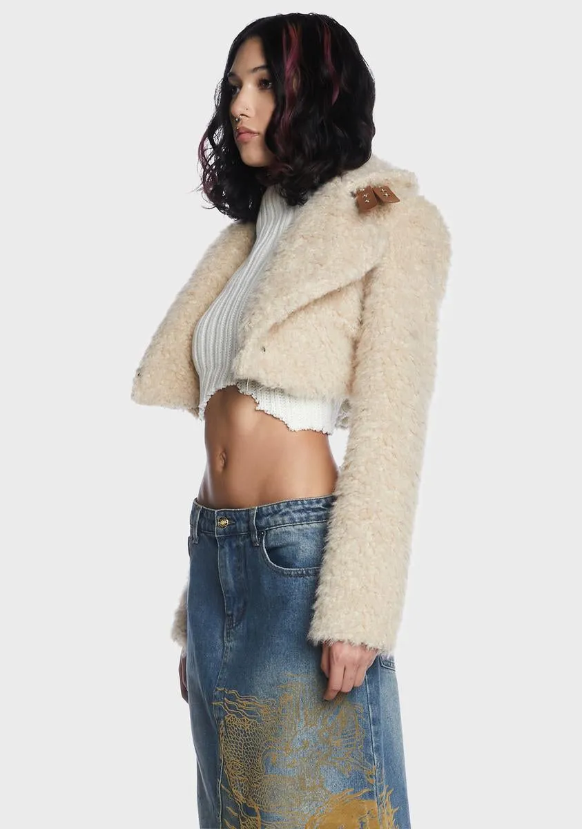 Feel Like Fall Shearling Jacket-