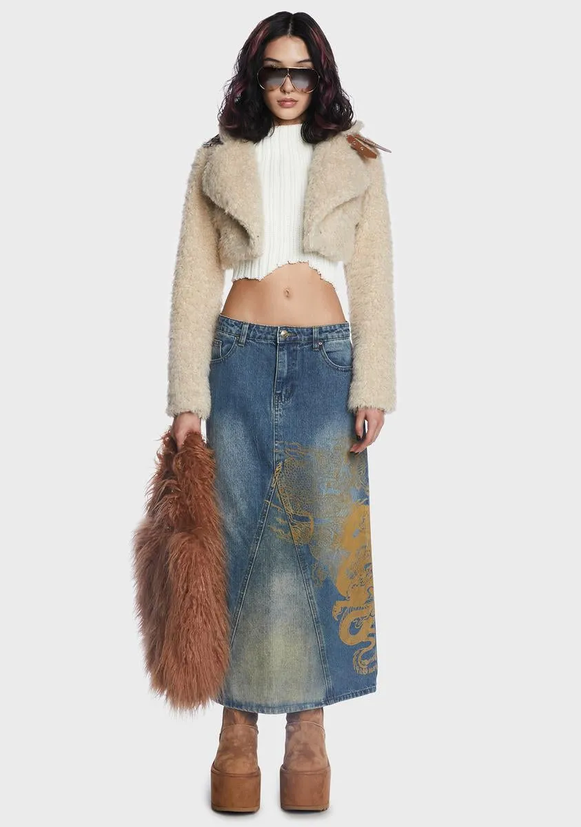 Feel Like Fall Shearling Jacket-