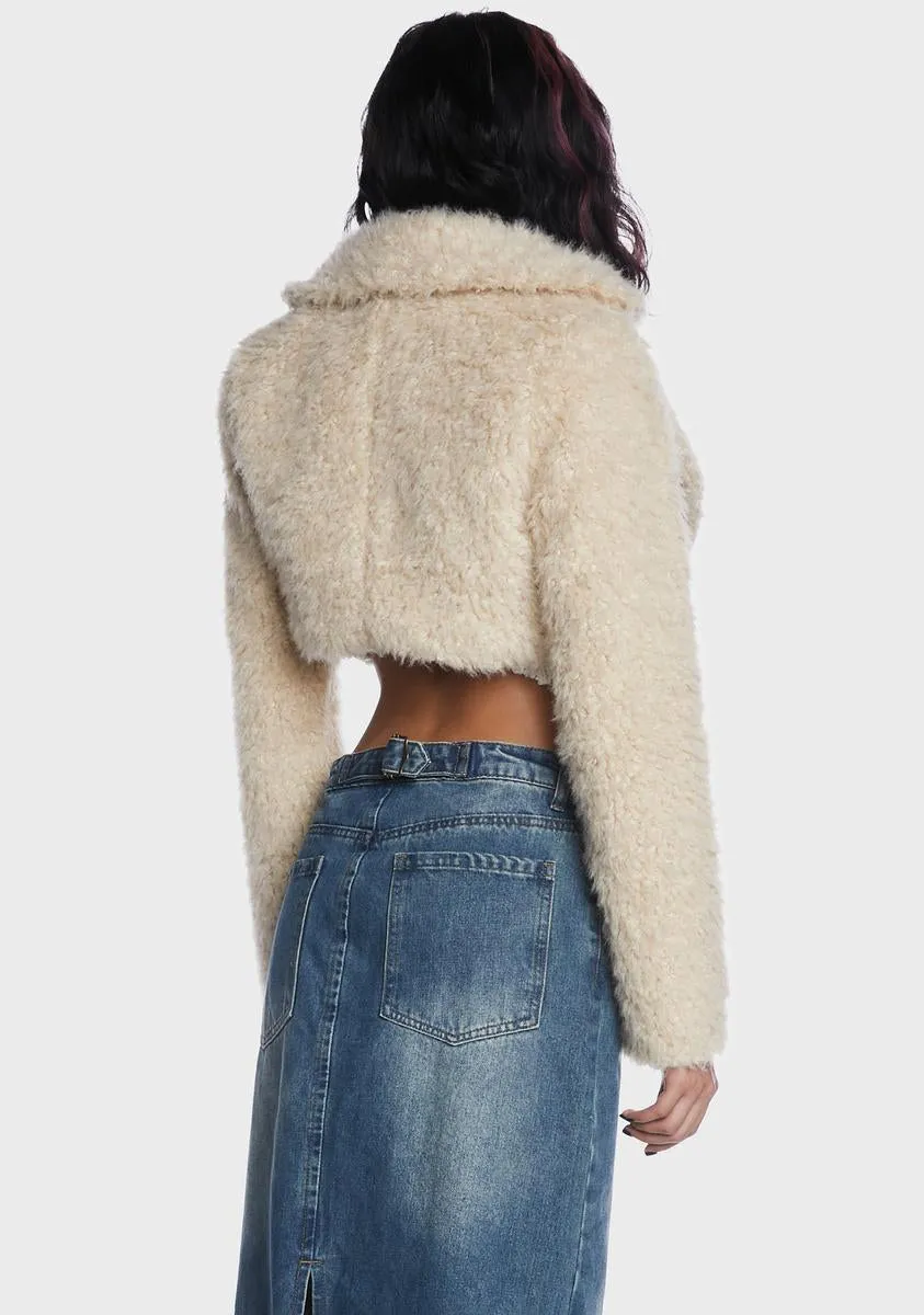 Feel Like Fall Shearling Jacket-