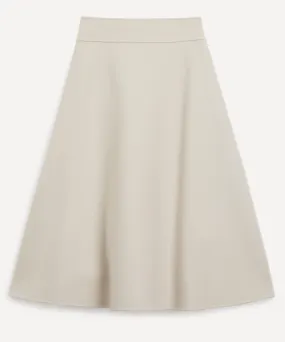 Flared A-Line Wool Skirt