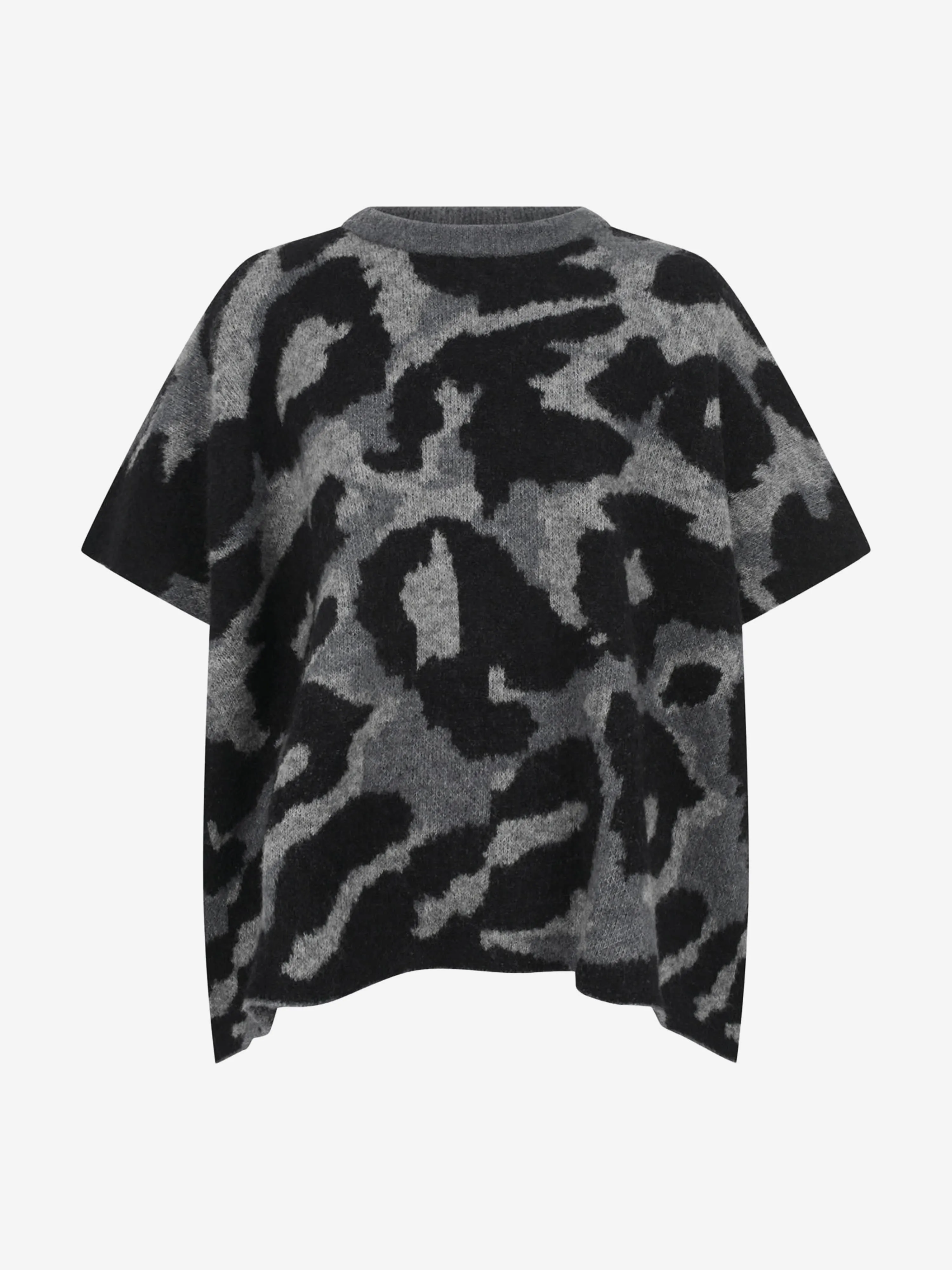 Girls Camo Wool Poncho by Stella McCartney