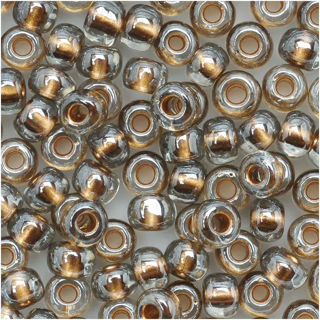 Toho 6/0 Gold Lined Black Diamond Seed Beads