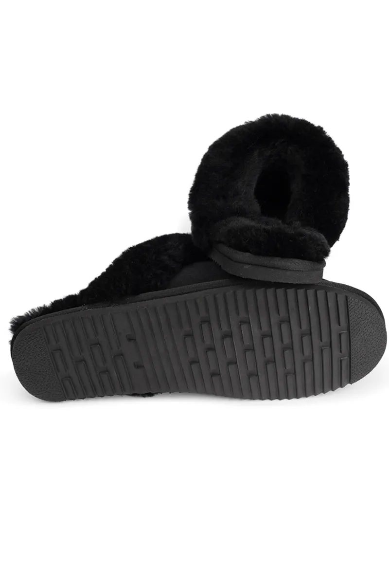 Gossa Beluga Shearling Slippers from Lovelies