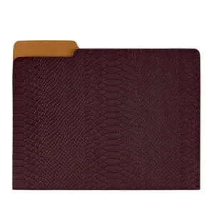 Carlo File Folder in Indigo Leather