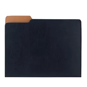 Carlo File Folder in Indigo Leather