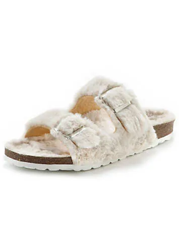 Grattan Faux Fur Slippers by LASCANA