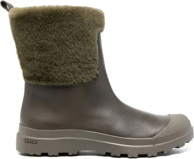 Green Officine Creative Pallet Shearling Boots