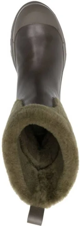 Green Officine Creative Pallet Shearling Boots