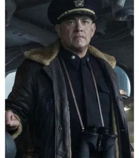 Greyhound Tom Hanks Shearling Jacket