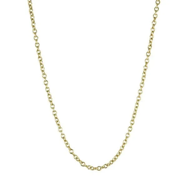 Cable Chain With Handmade S-Hook Clasp 18K Gold